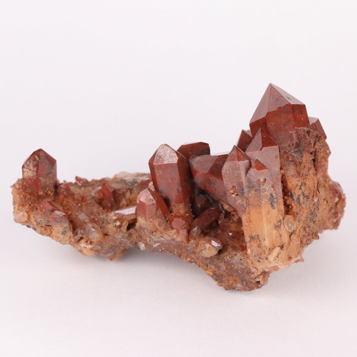 Red Hematite In Quartz