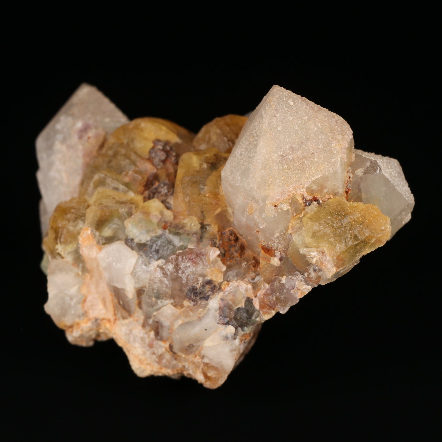 Fluorite on Quartz