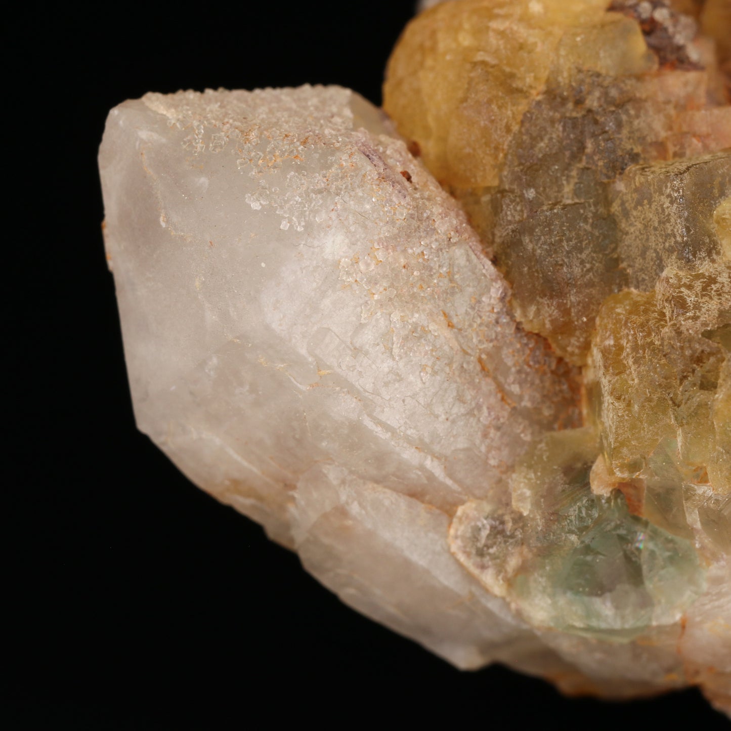 Fluorite on Quartz