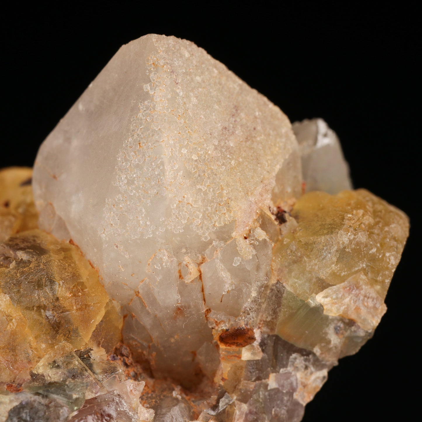 Fluorite on Quartz