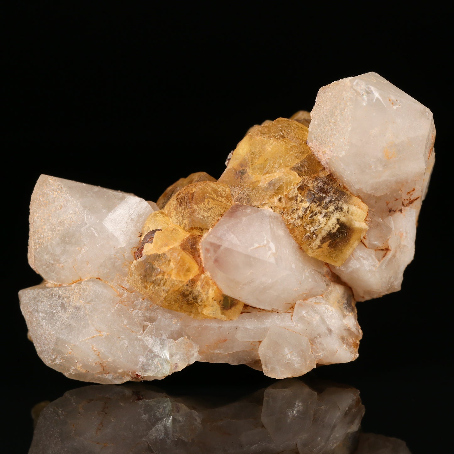 Fluorite on Quartz