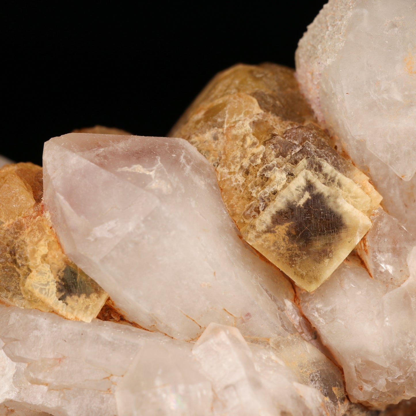 Fluorite on Quartz