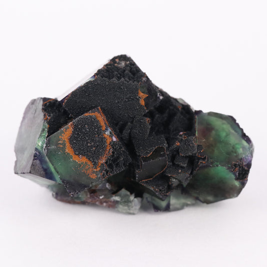 Goethite on Fluorite