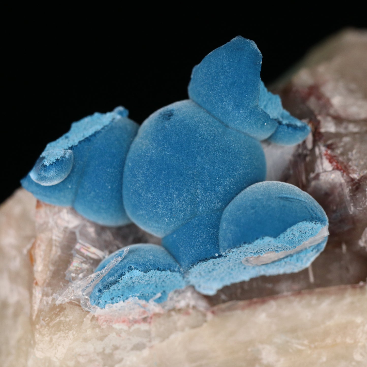 Shattuckite & Chrysocolla on Quartz