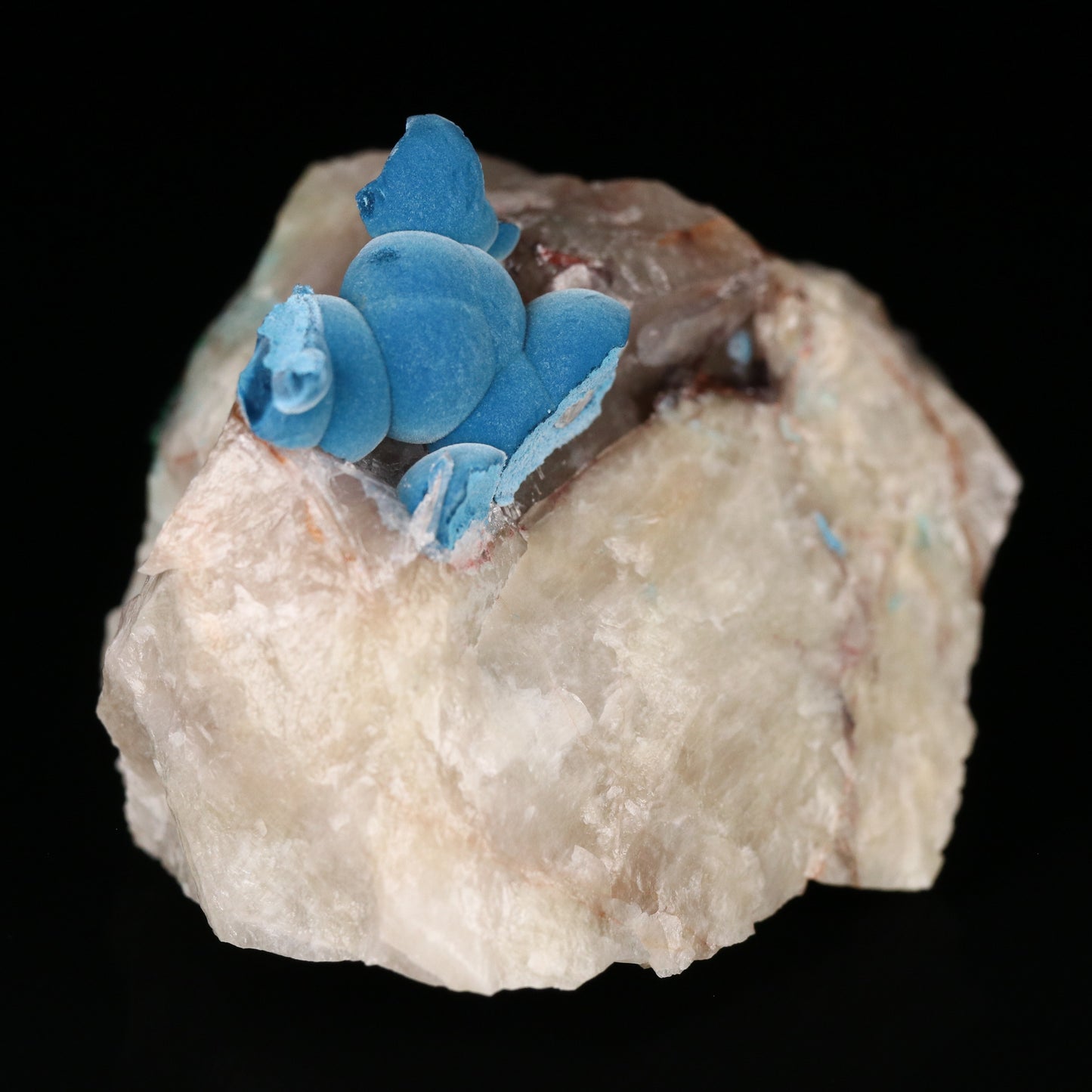 Shattuckite & Chrysocolla on Quartz