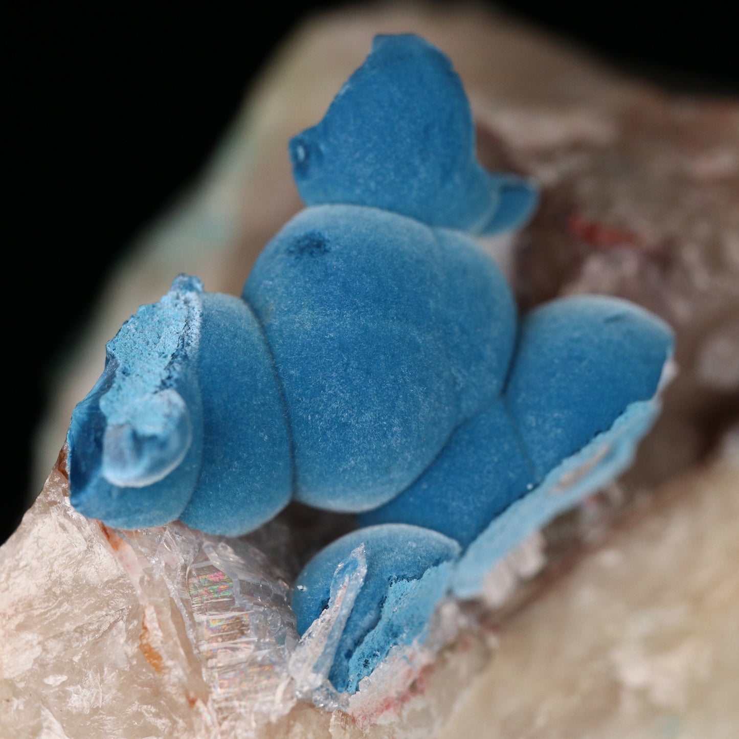 Shattuckite & Chrysocolla on Quartz