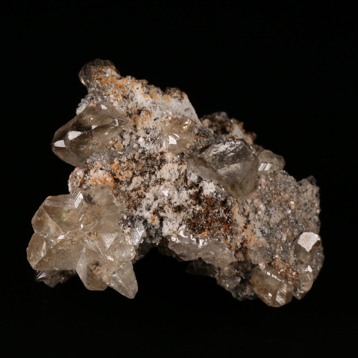 Cerussite & Dolomite on Matrix