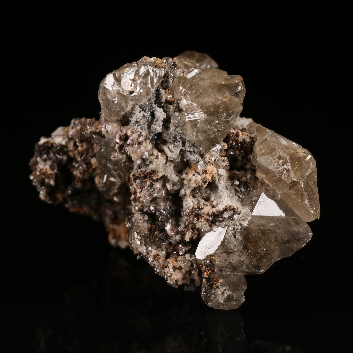Cerussite & Dolomite on Matrix