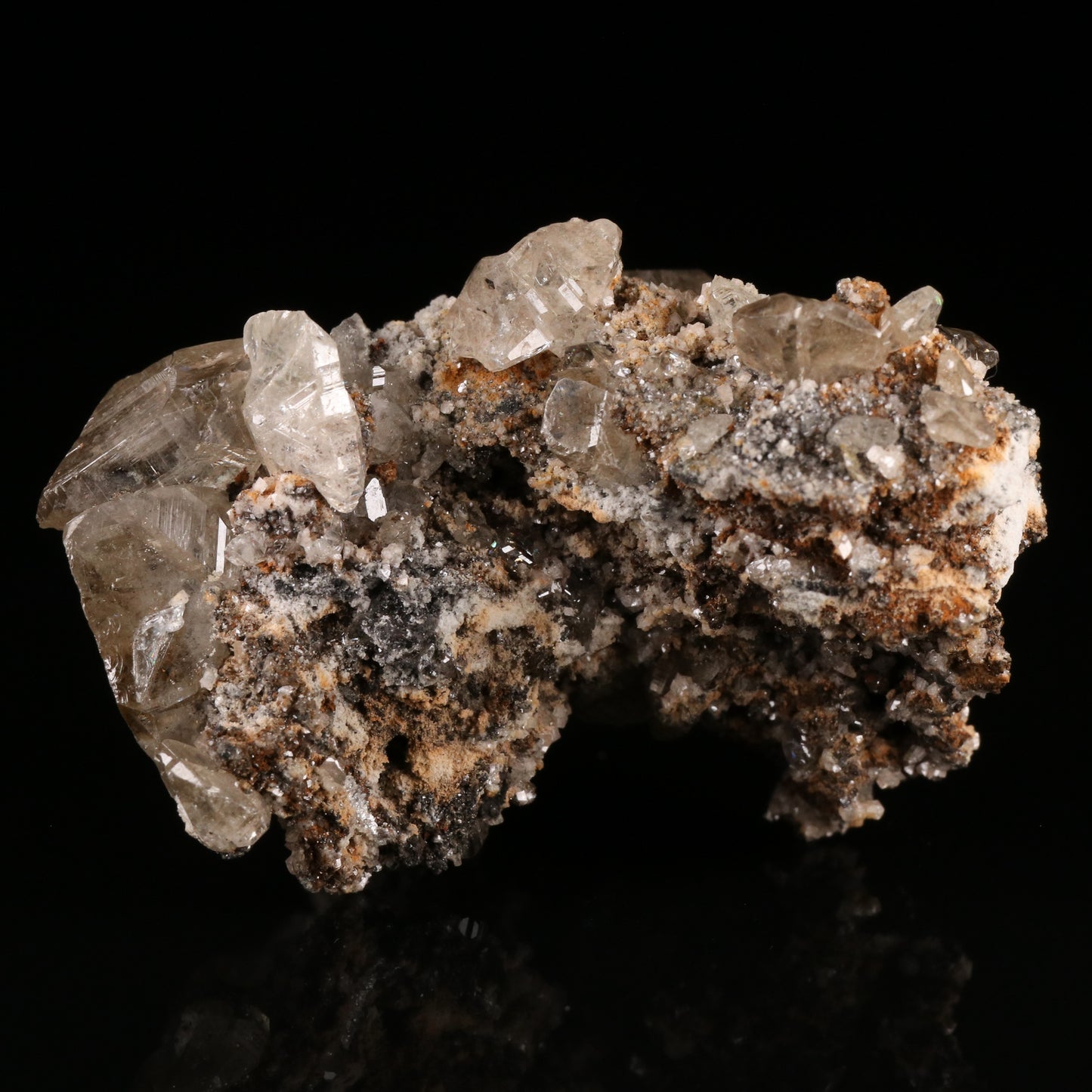 Cerussite & Dolomite on Matrix