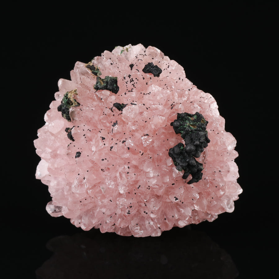 Heterogenite on Cobaltoan Calcite