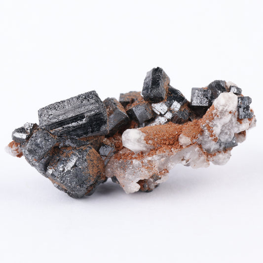 Calcite with Braunite