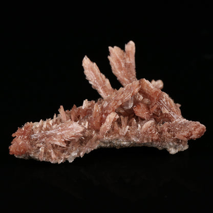 Calcite on Inesite on Matrix