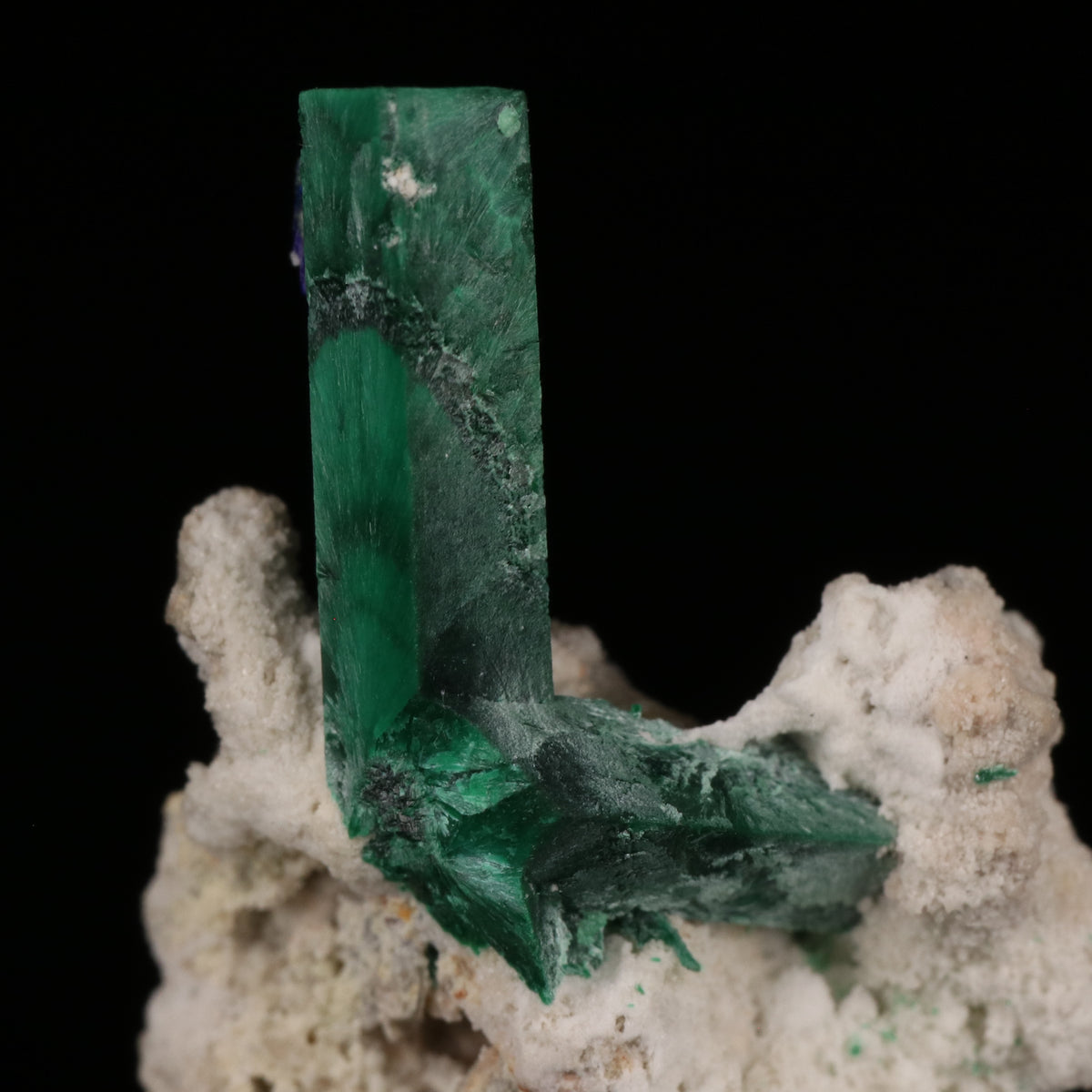 Malachite psm Azurite on Matrix