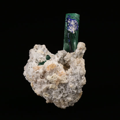 Malachite psm Azurite on Matrix