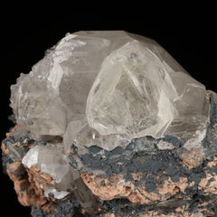 Calcite on Hematite & Andradite