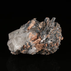 Calcite on Hematite & Andradite
