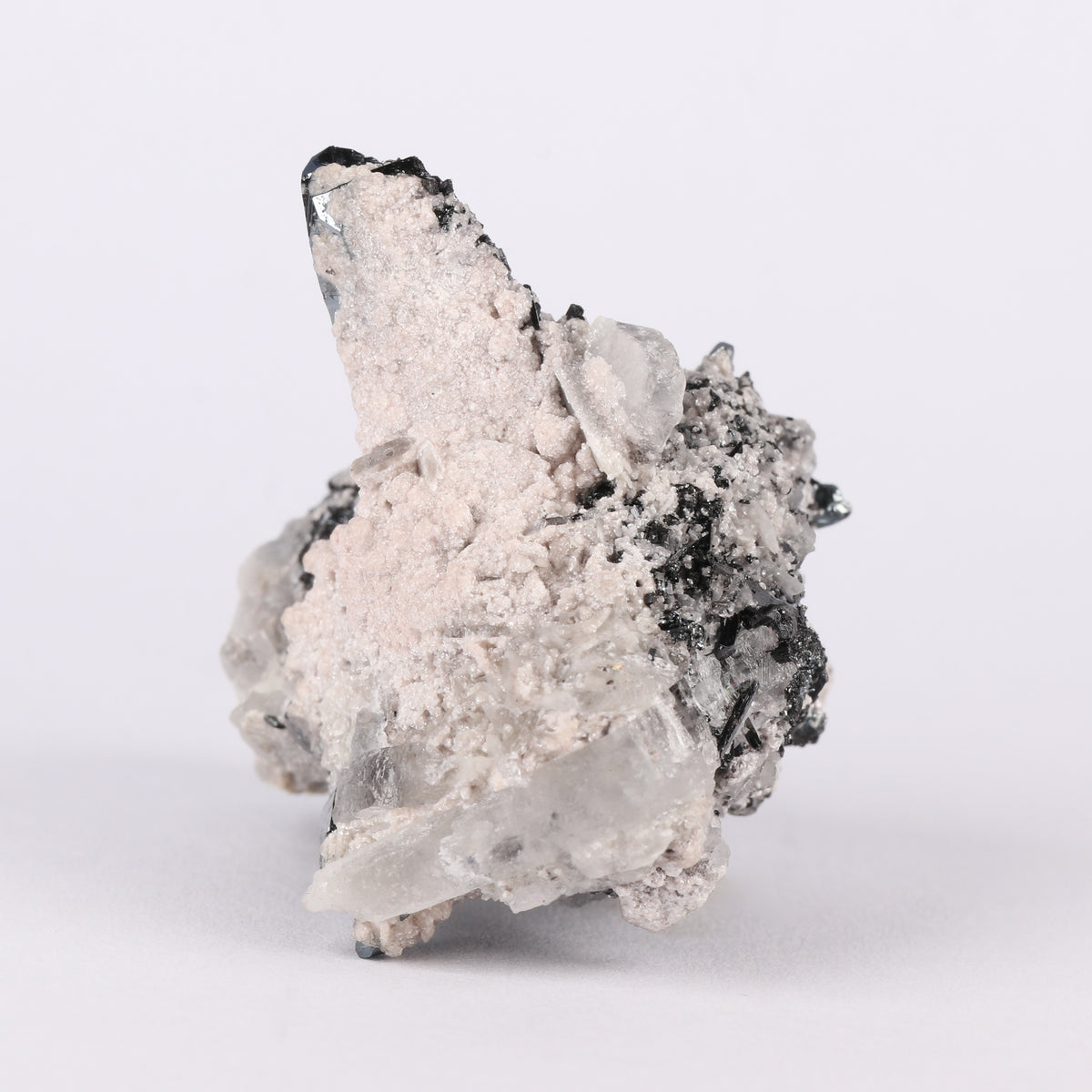 Oyellite on Gaudefroyite & Hematite