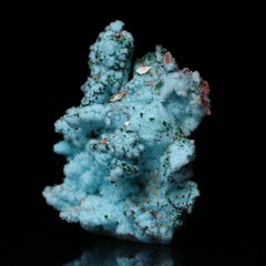 Quartz on Malachite & Chrysocolla psm Azurite Cluster