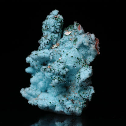 Quartz on Malachite & Chrysocolla psm Azurite Cluster