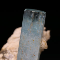 Aquamarine on Feldspar