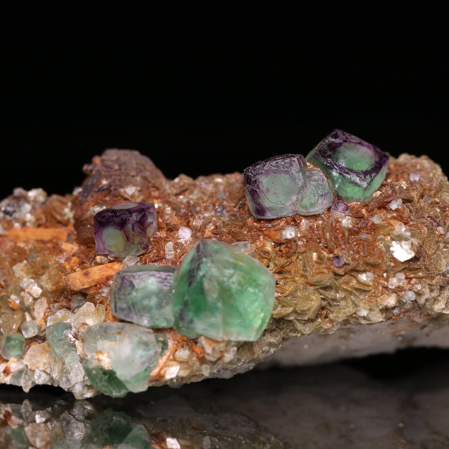 Fluorite and Muscovite, Erongo, Namibia