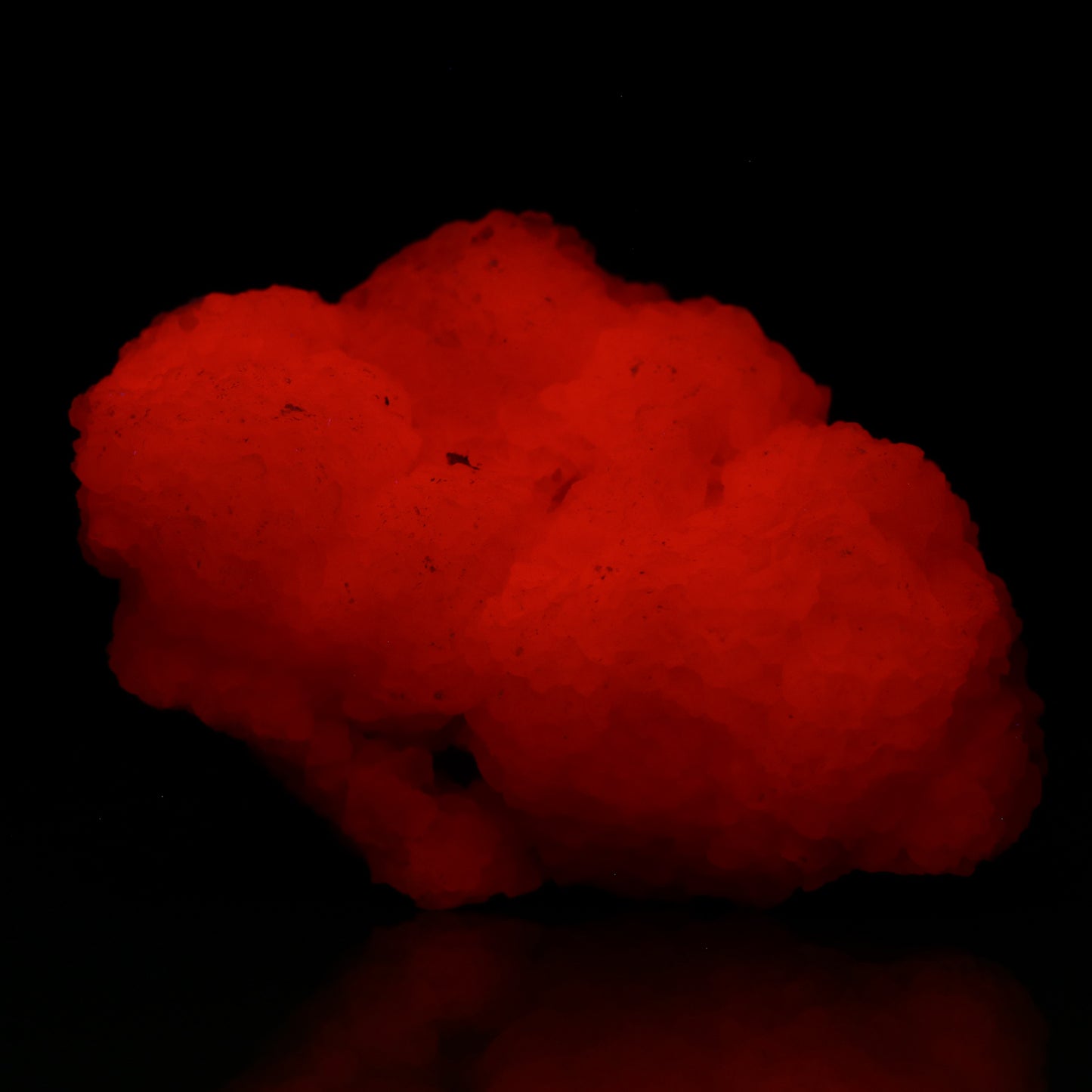 Datolite on Calcite (Fluorescent), Wessels Mine, Kalahari Manganese Field, Northern Cape, South Africa