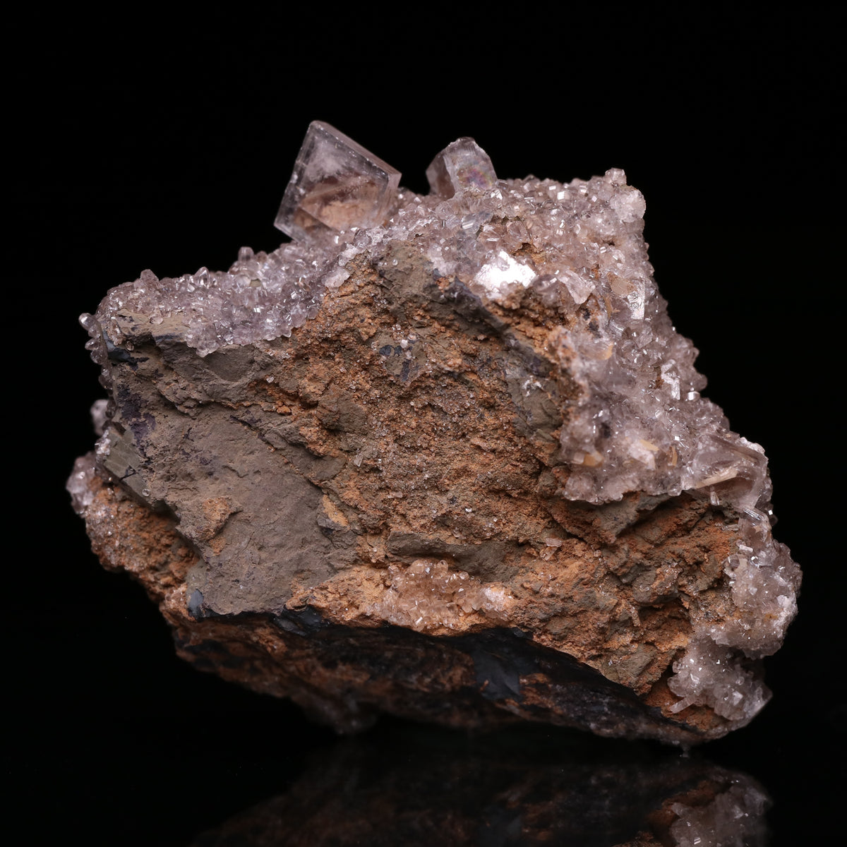 Baryte and Calcite on Matrix
