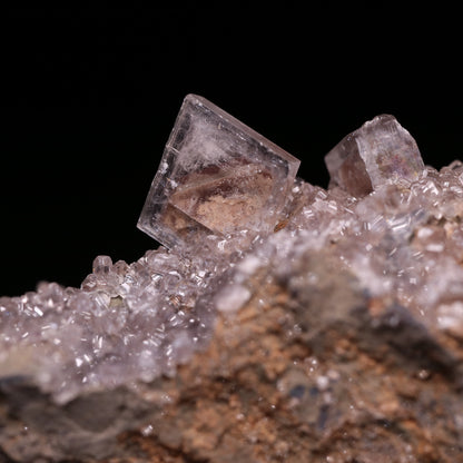 Baryte and Calcite on Matrix