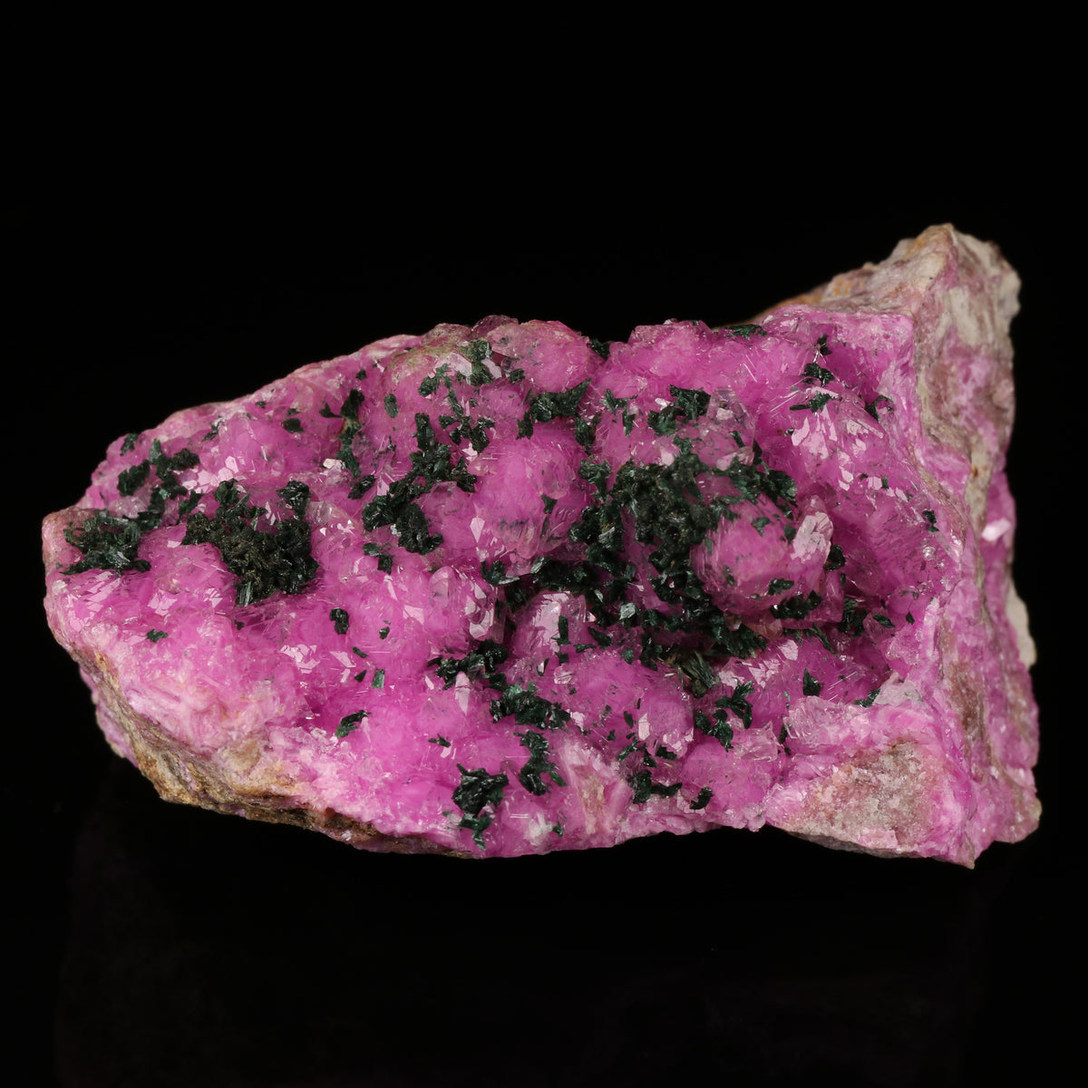 Malachite on Cobaltoan Calcite
