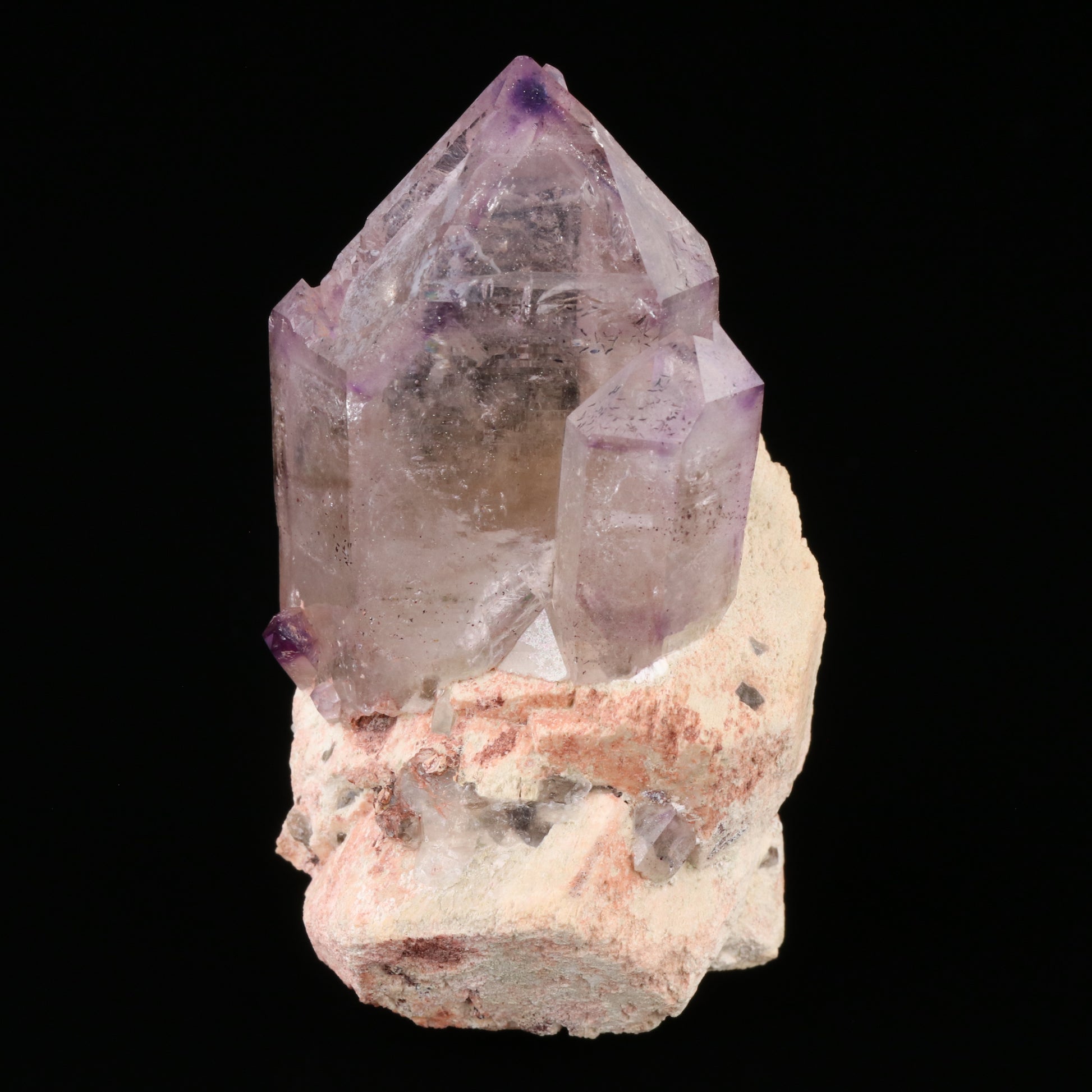 Amethyst Quartz on Feldspar — photo 1