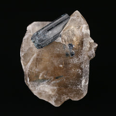 Indicolite on Quartz - photo 1