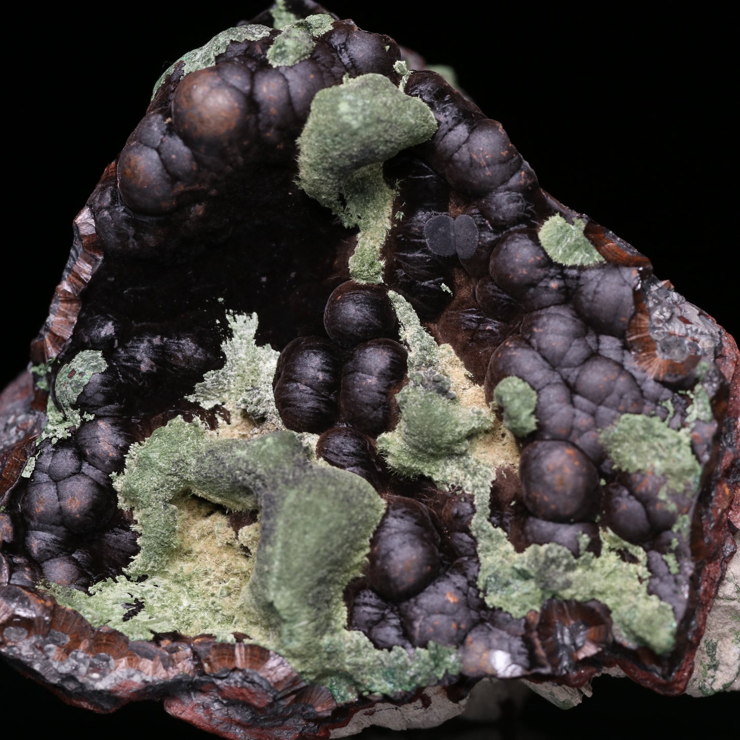 Kolwesite on Goethite, Tenke Fungurume Mine, Kinshasa, DR Congo