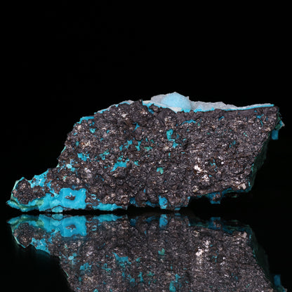 Quartz on Chrysocolla on Malachite