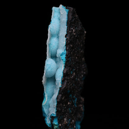 Quartz on Chrysocolla on Malachite