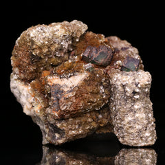 Fluorite, Muscovite on Feldspar