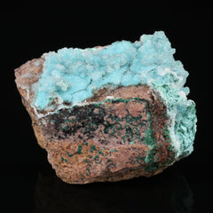 Quartz on Malachite & Chrysocolla psm Azurite