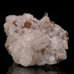 Hydroxyapophyllite, Calcite on Matrix