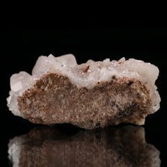 Hydroxyapophyllite, Calcite on Matrix
