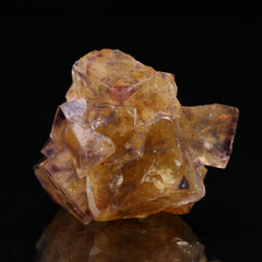 Purple-Yellow Fluorite Cluster