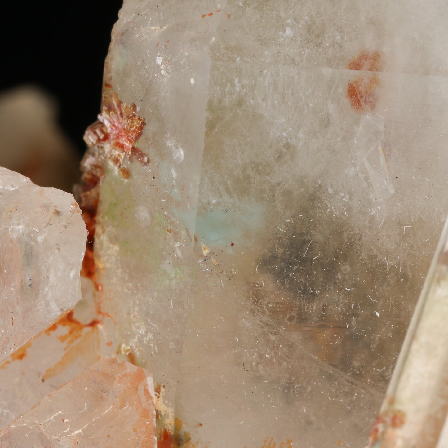 Ajoite, Hematite, Epidote incl Quartz Cluster Floater