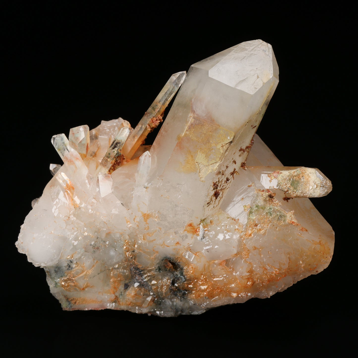 Ajoite, Hematite, Epidote incl Quartz Cluster Floater