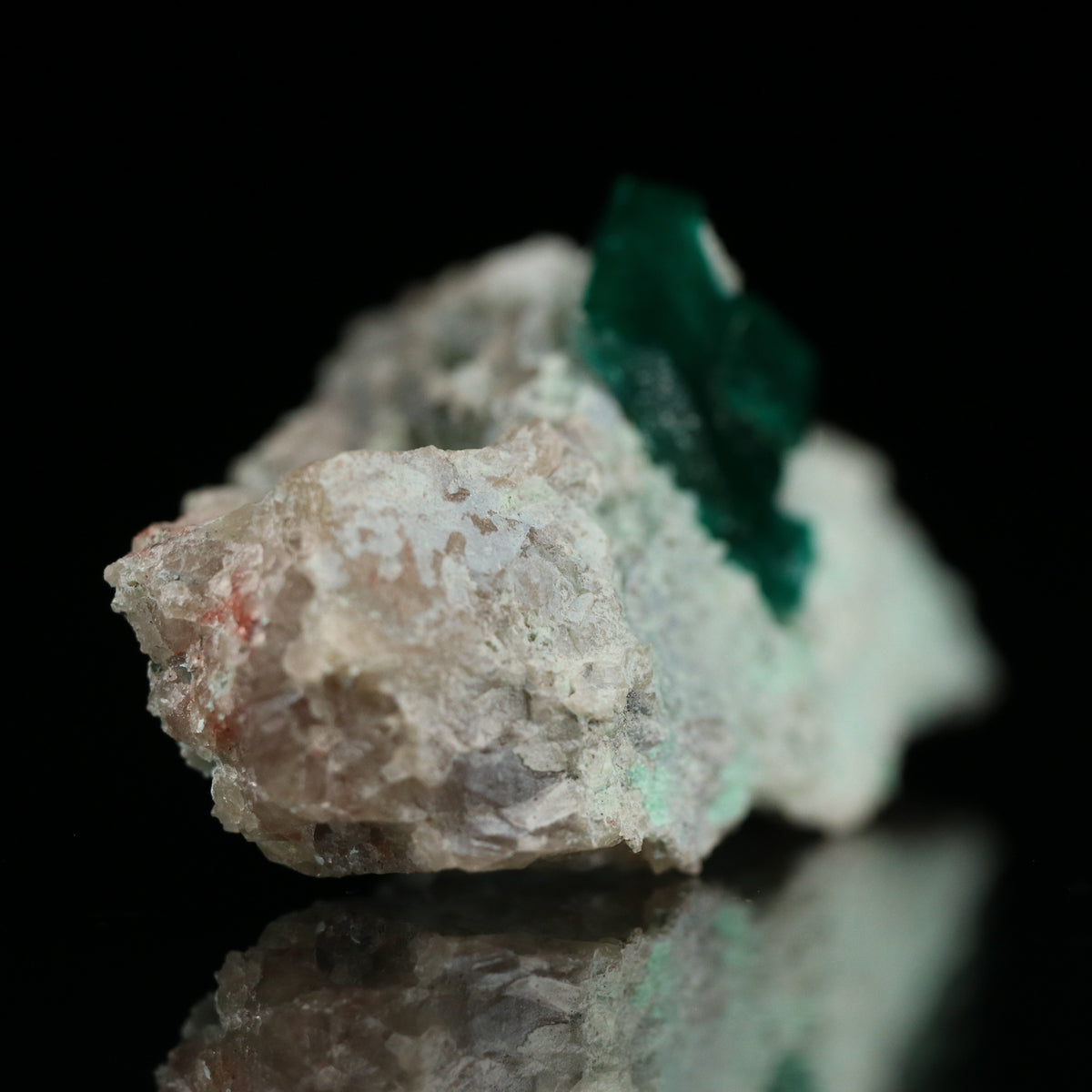 Dioptase, Plancheite on Matrix