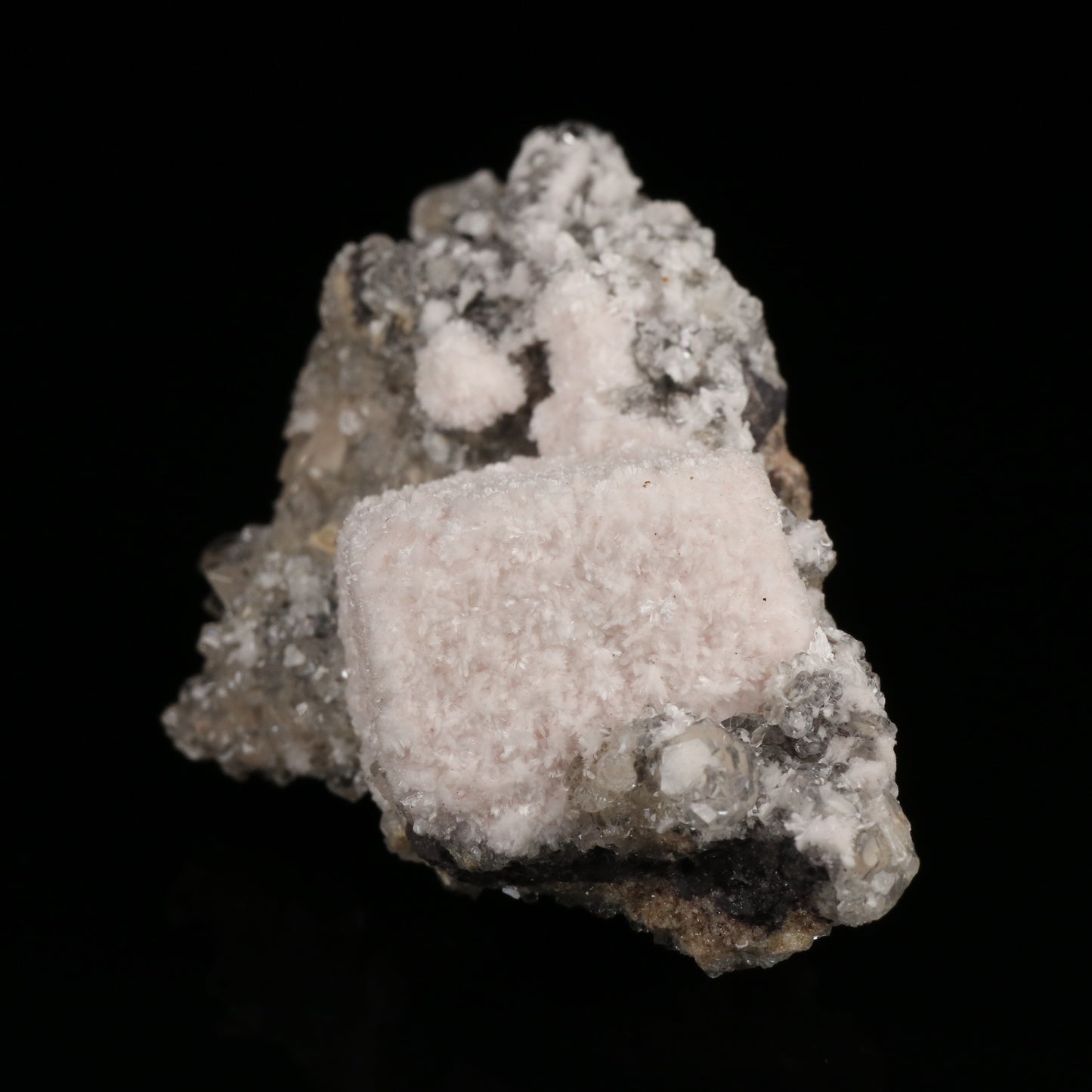 Bultfonteinite psm Hydroxyapophyllite with Calcite