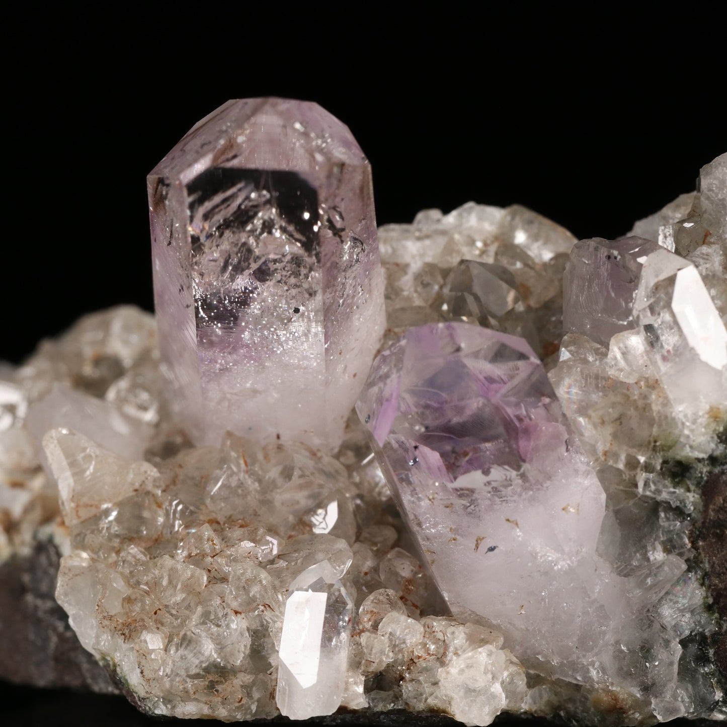 Enhydro Amethyst Quartz on Matrix, Gobobosebberge Mnt, Erongo, Namibia