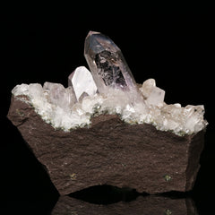 Enhydro Amethyst Quartz on Matrix