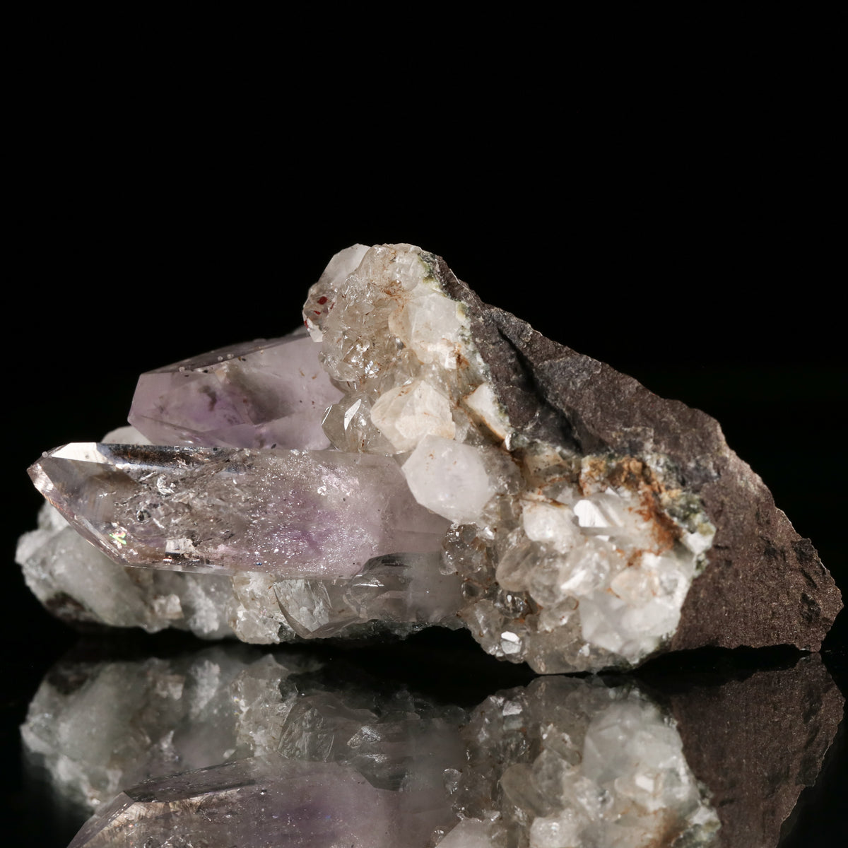 Enhydro Amethyst Quartz on Matrix