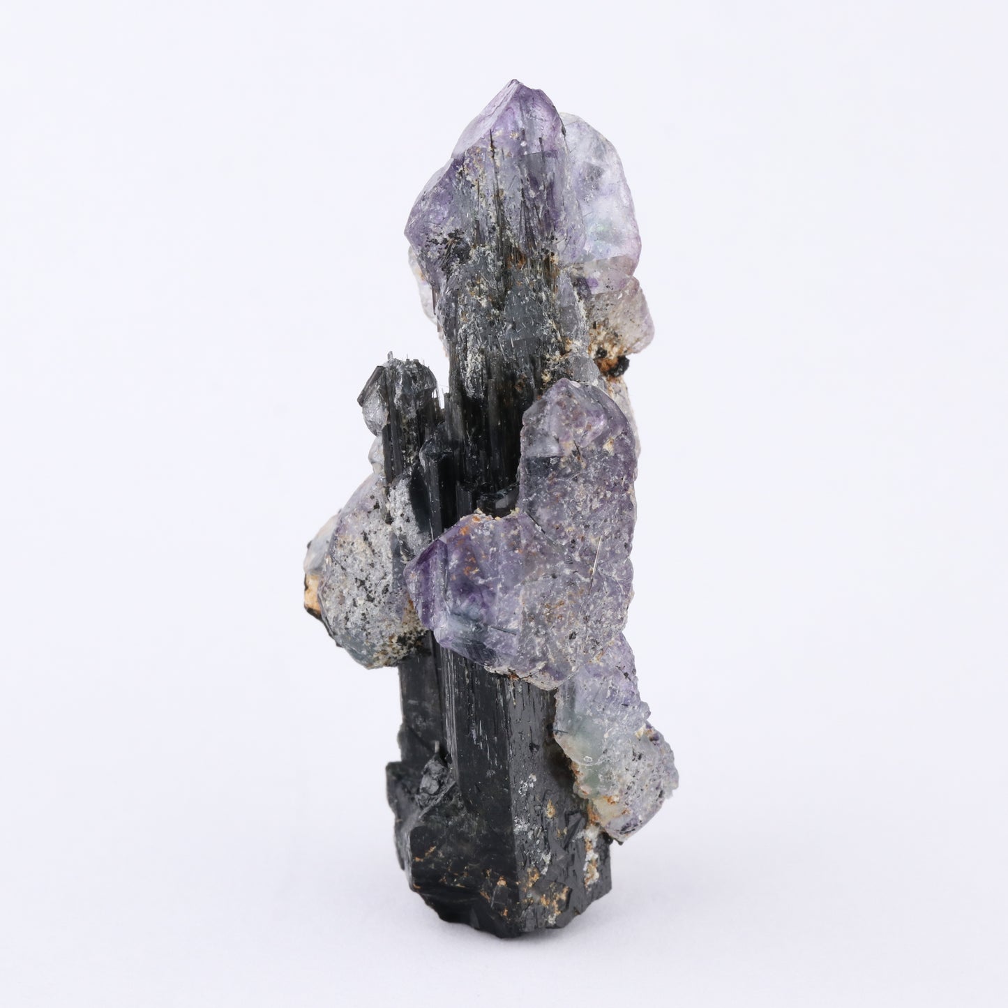 Fluorite on Schorl — photo 1