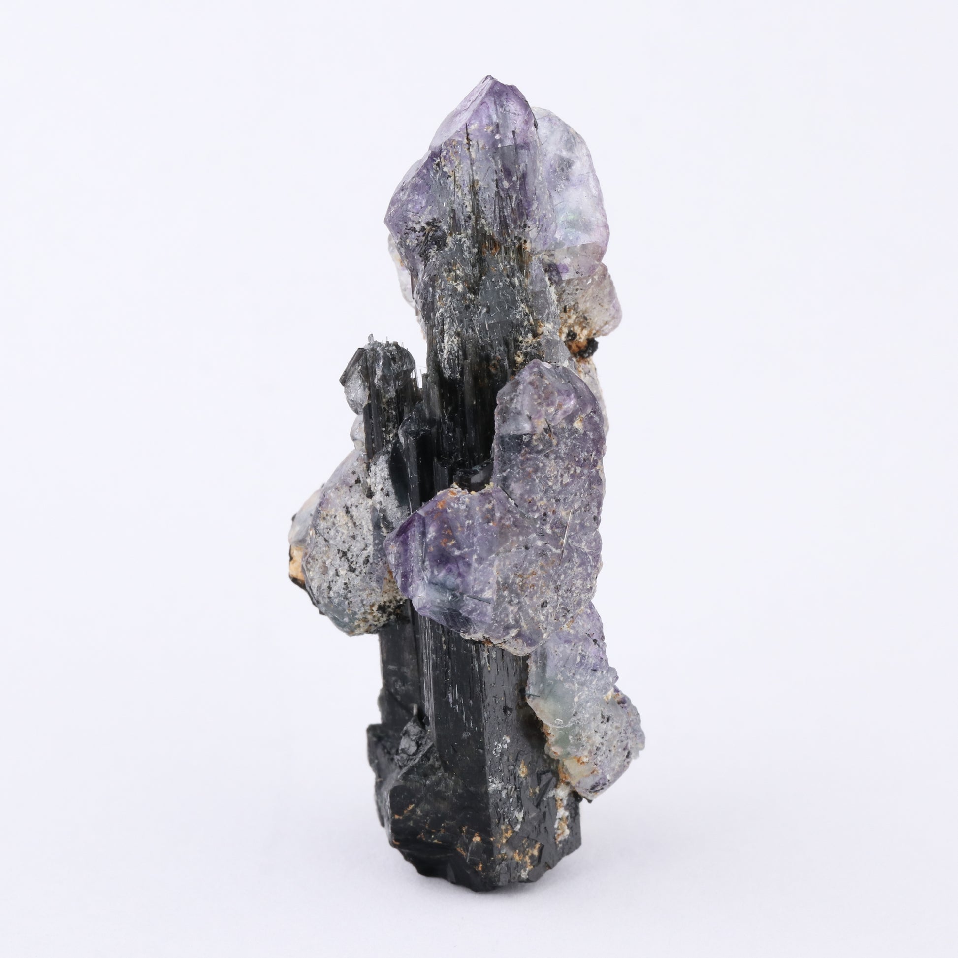 Fluorite on Schorl — photo 1