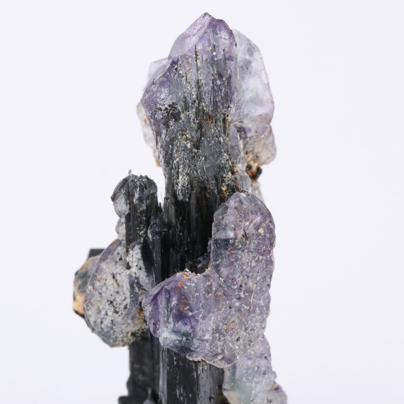 Fluorite on Schorl - photo 2