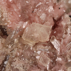 Baryte on Rhodochrosite